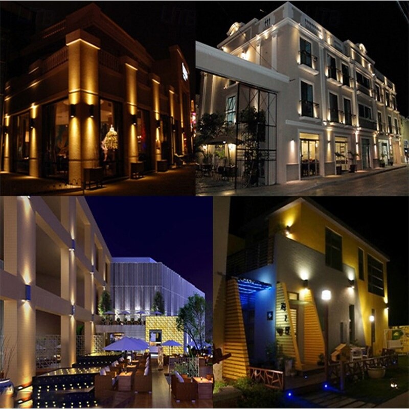 LED Nordic Style Flush Mount Wall Lights Outdoor Wall Lights Outdoor Shops / Cafes Iron Wall Light Generic4