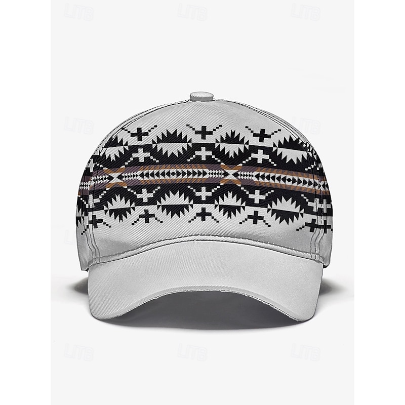 Unisex Baseball Cap with Tribal Print, Adjustable Snapback Design, Lightweight and Breathable Fabric – Ideal for Casual Wear, Outdoor Activities, and Travel4
