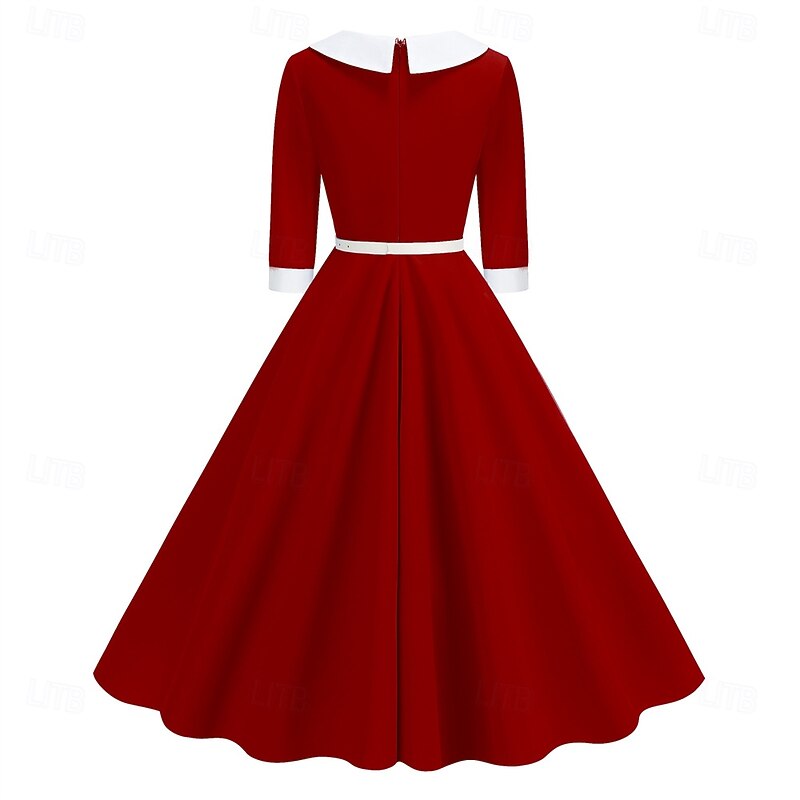 Retro Vintage 1950s Cocktail Dress Dress Flare Dress Fancy Dress Women's Masquerade Event / Party Bachelorette Party Festival Adults' Dress Homecoming Dresses3