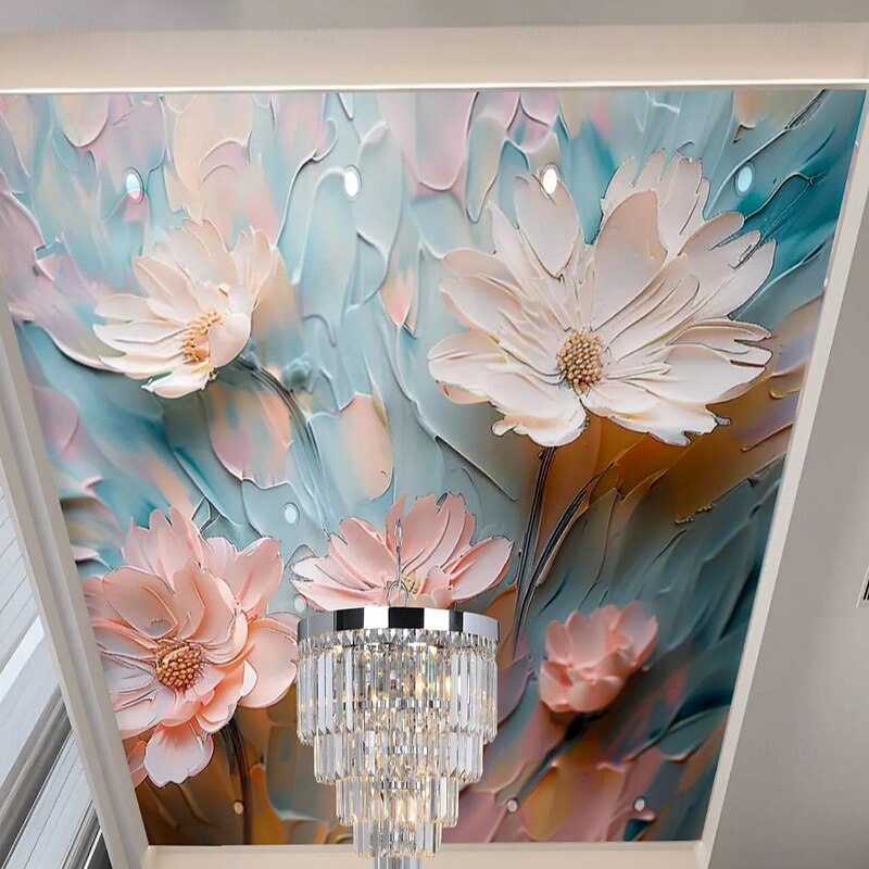 Abstract 3D Wallpaper Traditional Chinese Painting Home Decoration Wall Mural Roll Peel and Stick Removable PVC/Vinyl Material Self Adhesive/Adhesive Required Wall Decor for Living Room3