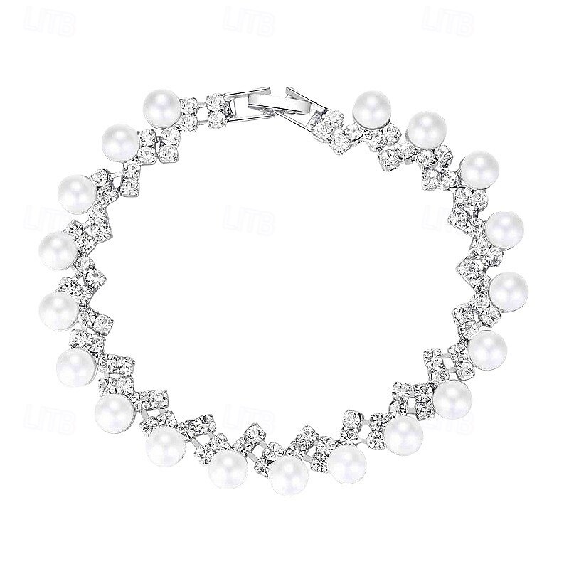 Women's Bracelet Fancy Precious Elegant Stylish Alloy Bracelet Jewelry Silver For Party3
