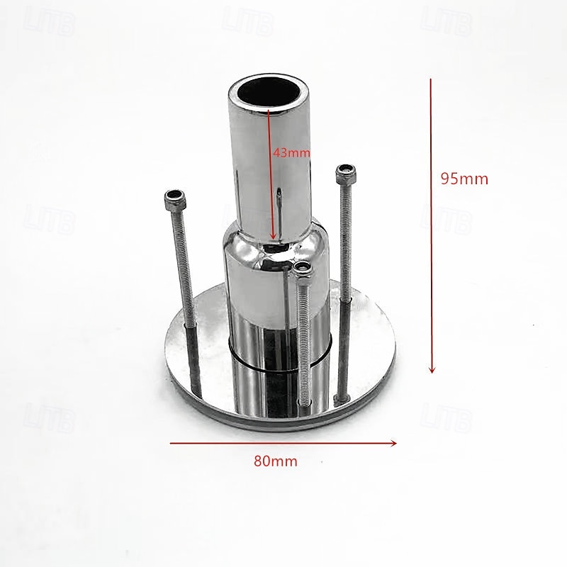 Stainless Steel Straight Thru Hull Exhaust Skin Fitting 22mm/24mm Tube Pipe Socket Hardware for Diesel Parking heaters3