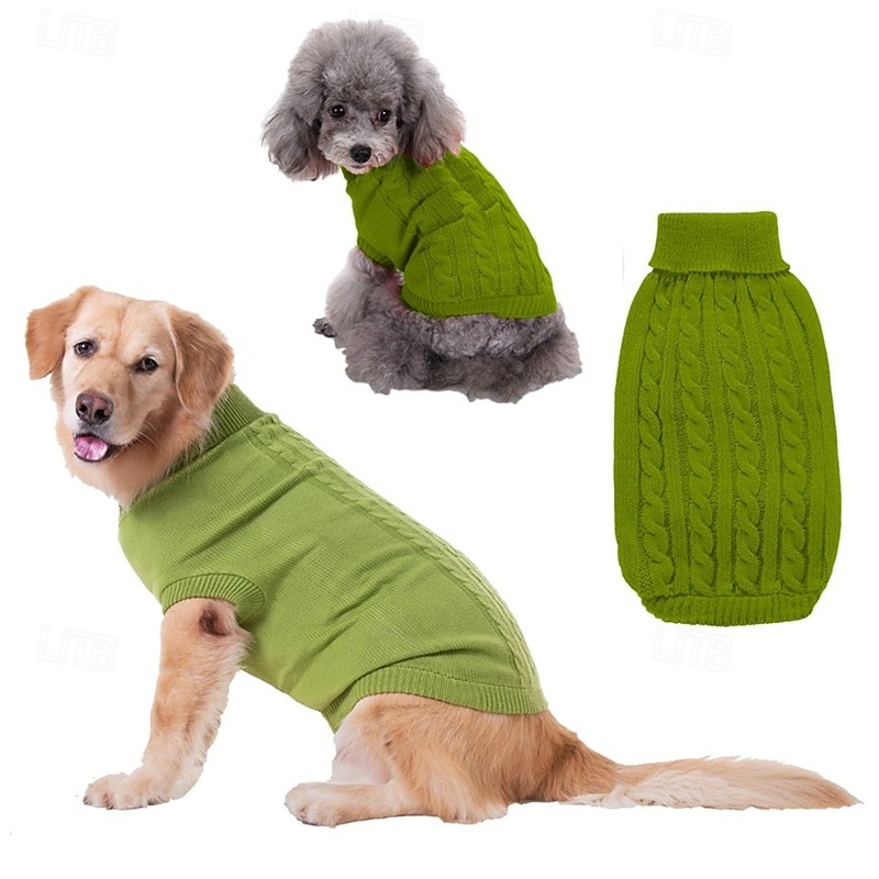 Dog Sweater Classic Winter Warm Fashion Comfortable Outdoor Dailywear Indoor Dog Clothing for Small Medium Large