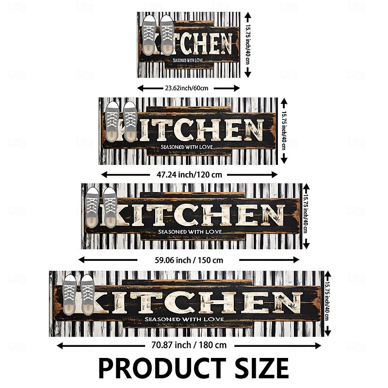 Kitchen Mat Area Rug Non-Slip Oil Proof Floor Mat Livingroom Rug Indoor Outdoor Mat Bedroom Decor Bathroom Mat Entrance Rug Door Mat3