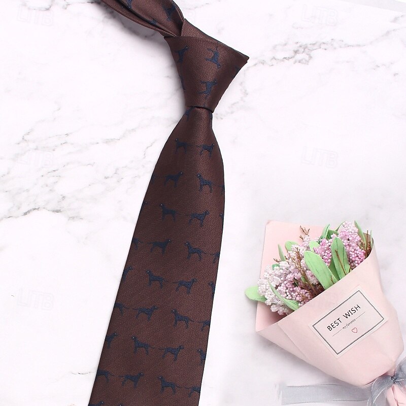 Men's Neckties Fashion Business Classic Elk Wedding Party Daily Wear3