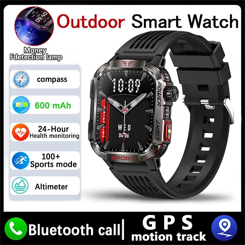 HT29 Smart Watch 2.01inch Large Screen BT Call Heart Rate Health Monitor Outdoor Sports AI Voice Assistant Smartwatch
