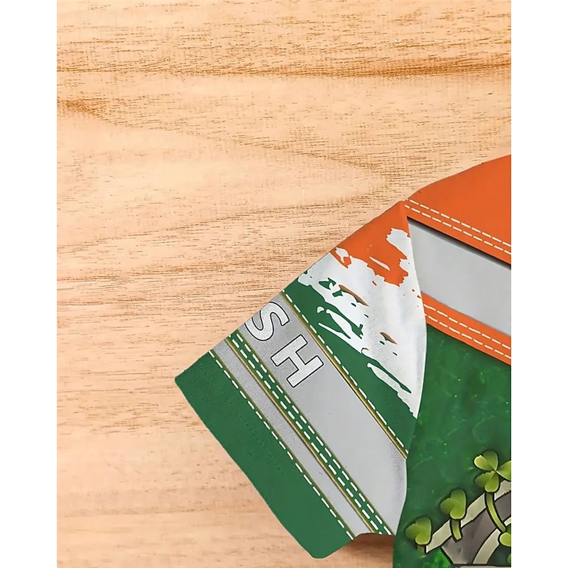 St. Patrick Boys 3D Graphic Dinosaur T shirt Tee Short Sleeve Summer Spring Fashion Basic Kids 4-12 Years Crew Neck Outdoor Casual Daily Regular Fit4