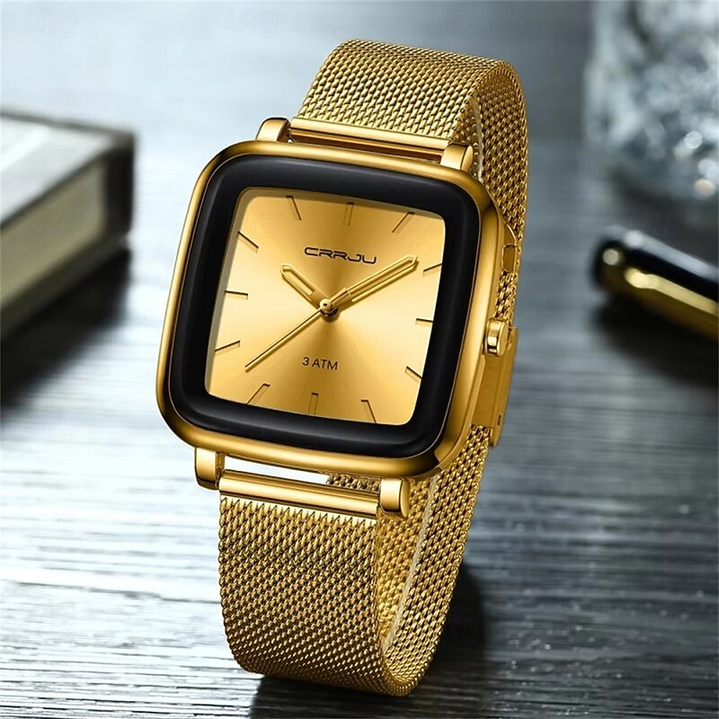 Men Quartz Watch Minimalist Fashion Casual Business Waterproof Decoration Alloy Watch