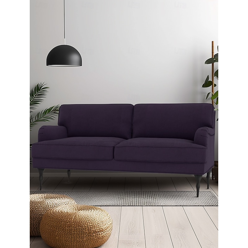 Sofa Cover 3 Seater Solid Color Quilted Velvet Slipcovers STOCKcover LITB PRIME cover