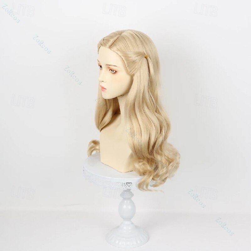 Synthetic Hair Cosplay Wig Glinda Cosplay Wig Costume Adult Women Halloween Roleplay Wig For Carvinal2