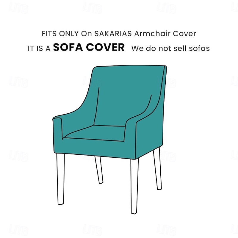 Armchair Cover Solid Color Quilted Velvet Slipcovers SAKcover LITB PRIME cover2