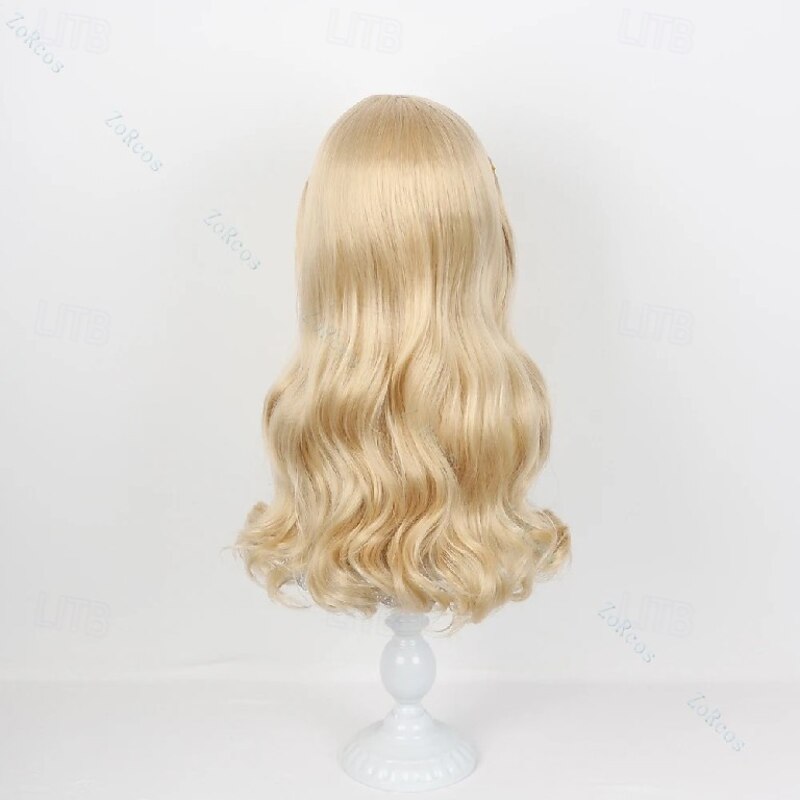 Synthetic Hair Cosplay Wig Glinda Cosplay Wig Costume Adult Women Halloween Roleplay Wig For Carvinal4