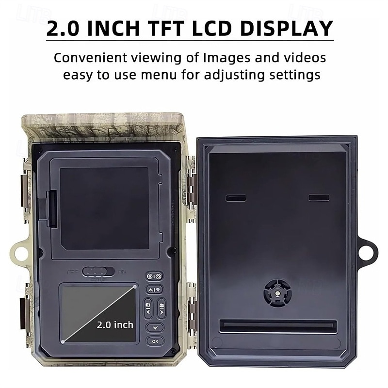 Solar Powered Night Vision Trail Camera 50MP 4K Hunting Cameras 0.3s Trigger Time Trail Camera for Wildlife Monitoring Hunting3