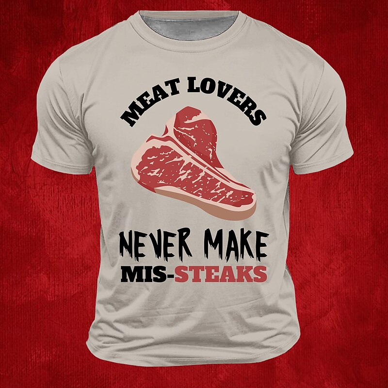 Men's Funny Slang T Shirt Short Sleeve T shirt 3D Print Crew Neck Shirt Fashion Daily Street Daily White Yellow Gray Summer Spring Clothing Apparel S M L XL XXL XXXL3