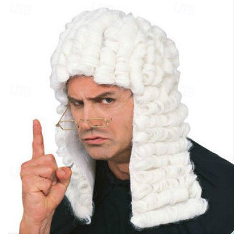 Rubie's Costume Retro Judge Wig White For Carvinal Halloween Wigs2