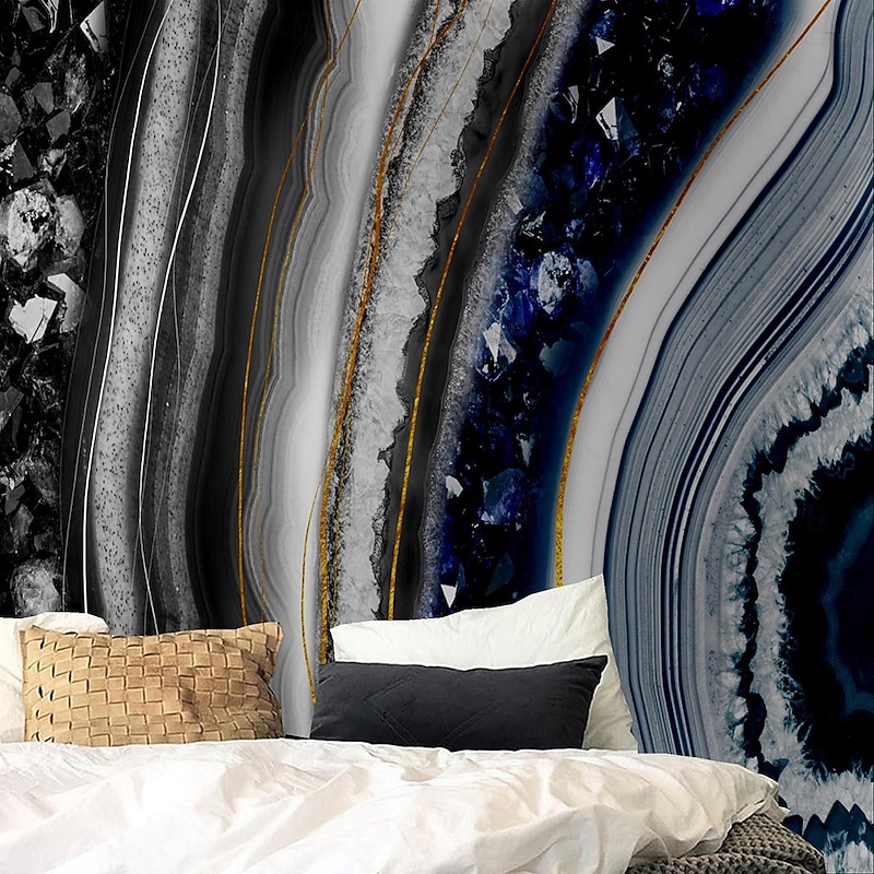 Abstract Marble Gold 3D Wallpaper Wall Mural Roll Peel and Stick Removable PVC/Vinyl Material Self Adhesive/Adhesive Required Wall Decor for Living Room Kitchen Bathroom3