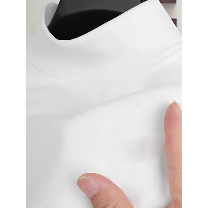 Women's Flowy Tops Solid Color Elegant Ladies Long Sleeve High Neck Regular Tops Going out Lace White Gray Spring Fall4