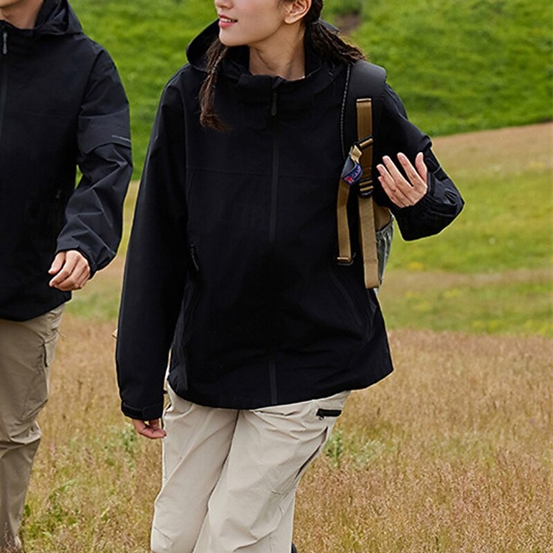 Women's Softshell Jacket Hiking Jacket Winter Outdoor Thermal Warm Fleece Lining Windproof Water Resistant 3-in-1 Jacket Winter Jacket Fleece Jackets Traveling Black Ivory Pink Beige Light Blue4