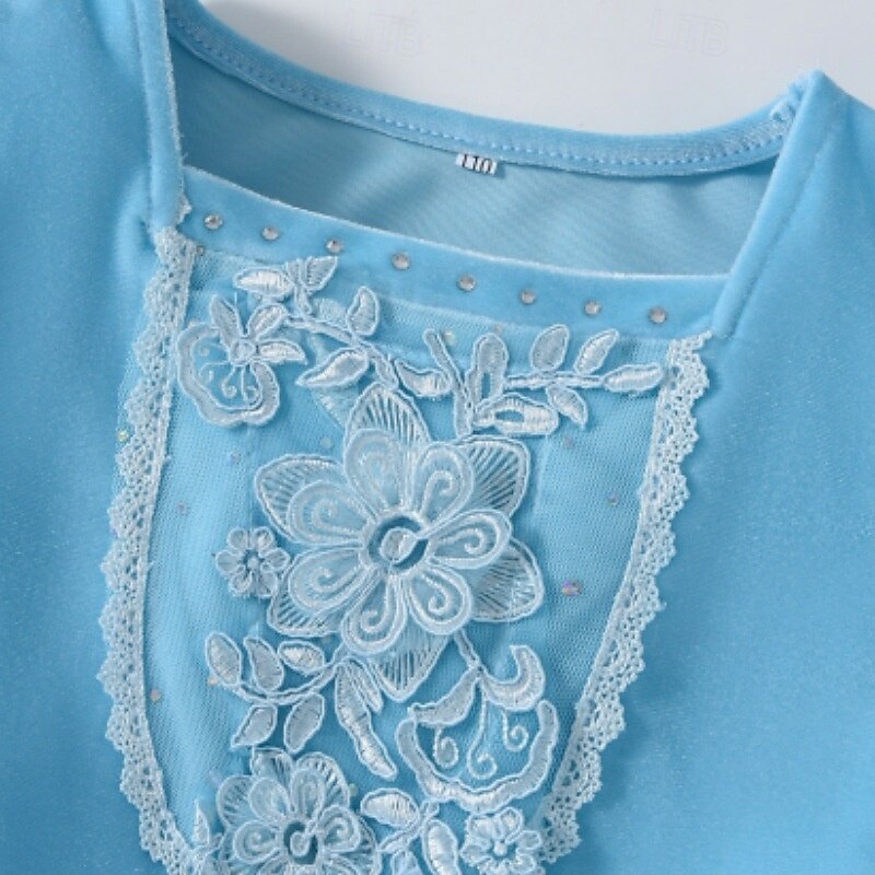 Frozen Princess Fairytale Elsa Flower Girl Dress Theme Party Costume Tulle Dresses Carnival Costume Led Light Up Movie Cosplay for Girls' Kid's Halloween Carnival Mardi Gras Performance Party Stage4