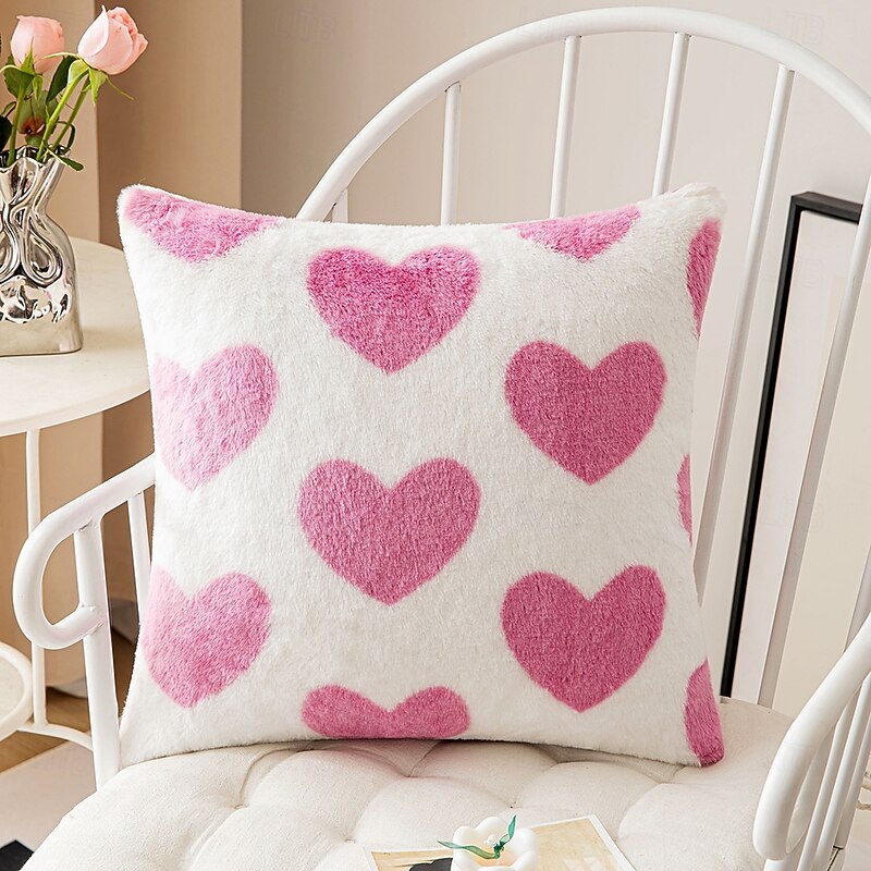 Wedding Plush Soft Decorative Toss Pillows Cover 1PC Soft Square Cushion Case Pillowcase for Bedroom Livingroom Sofa Couch Chair