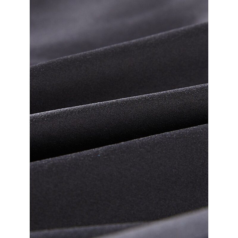 Ball Gown Evening Gown Elegant Dress Wedding Guest Birthday Floor Length Long Sleeve V Neck Pocket Satin with Sequin Pocket 6