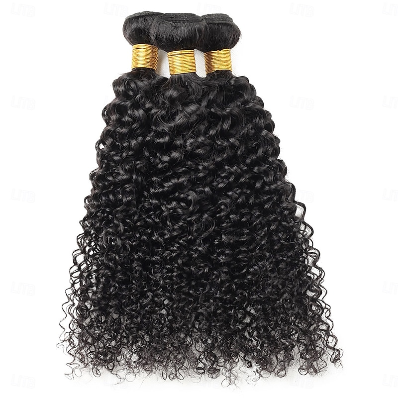 3 Bundles Hair Weaves Kinky Curly Bundles Brazilian Curly Hair Bundles Human Hair Extensions2