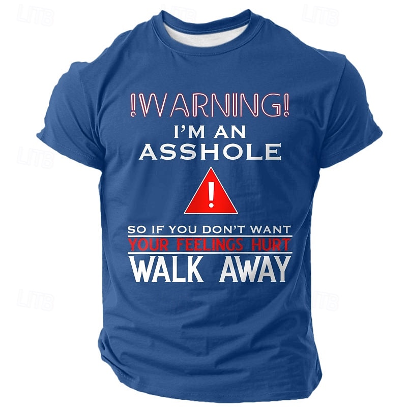 Men's Rude Offensive Funny Slang T Shirt Short Sleeve T shirt 3D Print Crew Neck Shirt Fashion Daily Street Daily Black White Red Summer Spring Clothing Apparel S M L XL XXL XXXL3