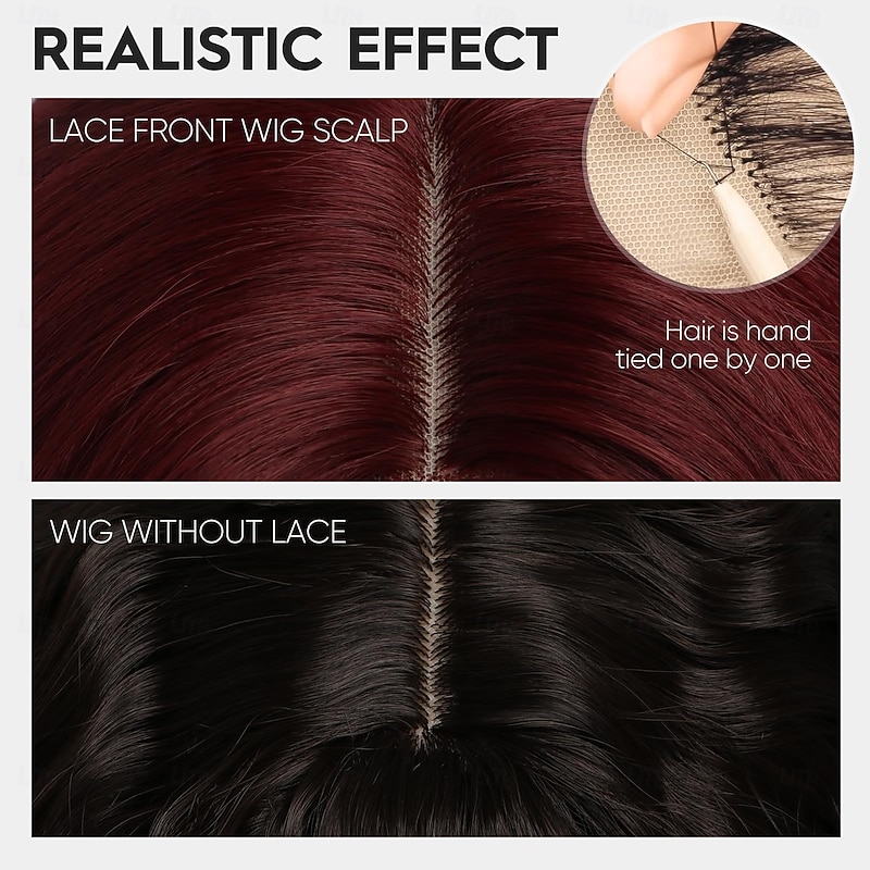 Short Wigs for Women Shoulder Length Bob Curly Wavy Middle Part Wigs Synthetic Wigs Natural Wavy Heat Resistant Hair for Daily Party Use4