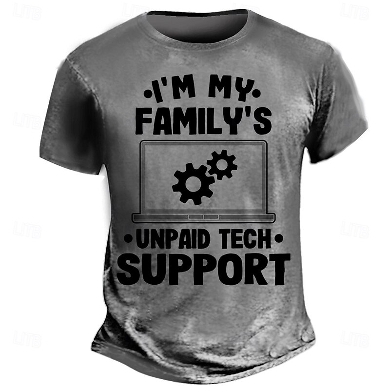 Men's Funny Slang T Shirt Short Sleeve T shirt 3D Print Crew Neck Shirt Fashion Daily Street Daily Black Dark Blue Gray Summer Spring Clothing Apparel S M L XL XXL XXXL4