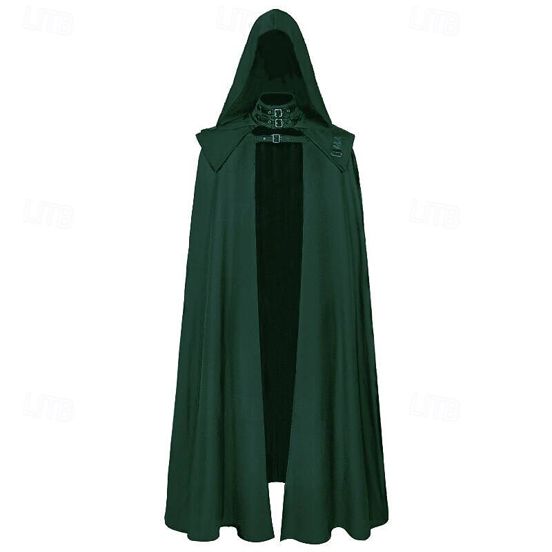 Retro Vintage Punk & Gothic Medieval Masquerade Plague Doctor Viking Ranger Fancy Dress Men's Women's Unisex Celtic Viking Fantasy Halloween Carnival Masquerade Performance Adults' Cloak4