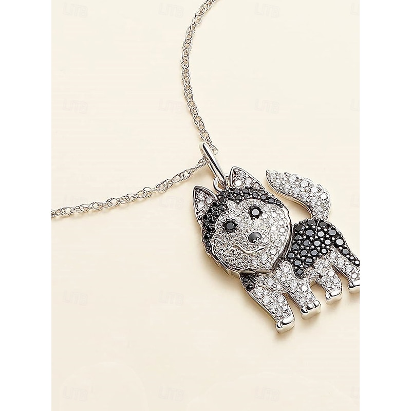Necklace Chrome Women's Fashion Cute Classic Animal Lovely Heart Shape Necklace For Daily3