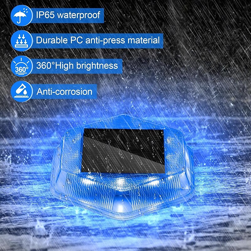 1PC Solar Hexagonal Buried Light - Outdoor Deck, Staircase Step & Pathway Garden Trail Lighting