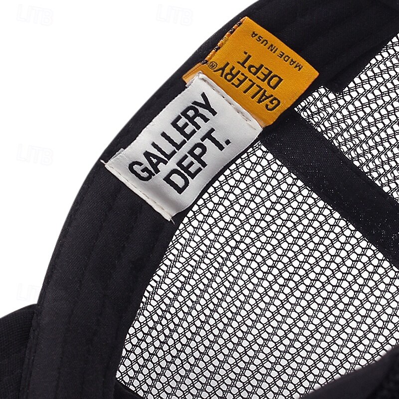 Men's Snapback Hat Baseball Cap Sun Hat Trucker Hat Mesh Cap Black White Cotton Mesh Back Adjustable Fashion Casual Daily Festival Print Sunscreen Breathable4