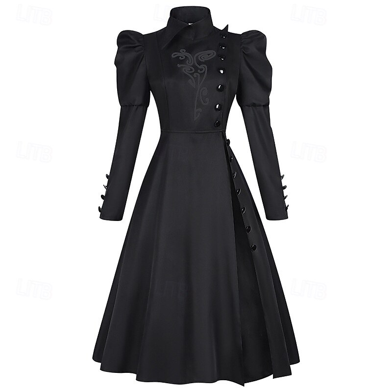 Witch Elphaba Dress Cloak Outfits Walpurgis Night Movie TV Theme Costumes Movie Cosplay for Women's Adults' Halloween Carnival Mardi Gras Performance Party Stage3
