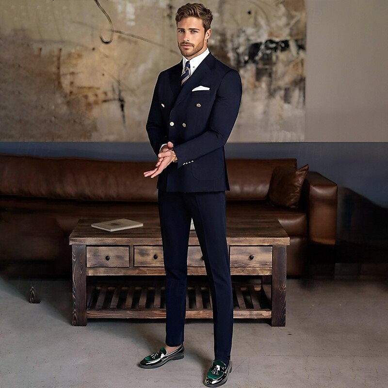 Men's Black Patent Faux Leather Tassel Loafers – Velvet Accent Slip-On Dress Shoes for Wedding and Formal Wear2