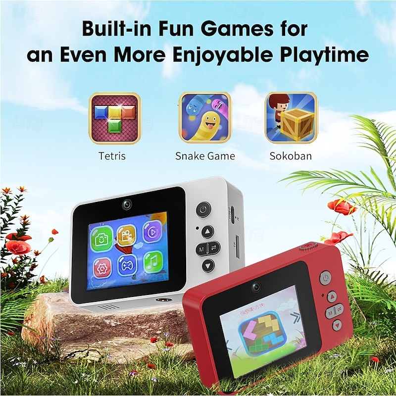 Digital Camera High-Definition Digicam Point and Shoot Camera Compact Camera Travel Camera Retro Camera 1080P 4X Zoom2