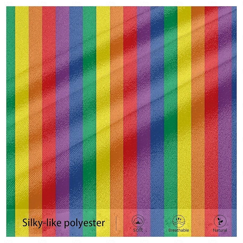 Men's Rainbow Striped Dress Pants Mid Waist Fashion Casual Outdoor Vacation Home Zipper Pocket Summer Spring Fall 3D Print Rainbow3