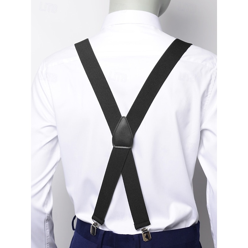 Men's Adjustable Suspenders and Bow Tie Set - Classic Formal Accessory for Weddings, Parties, and Business Events4