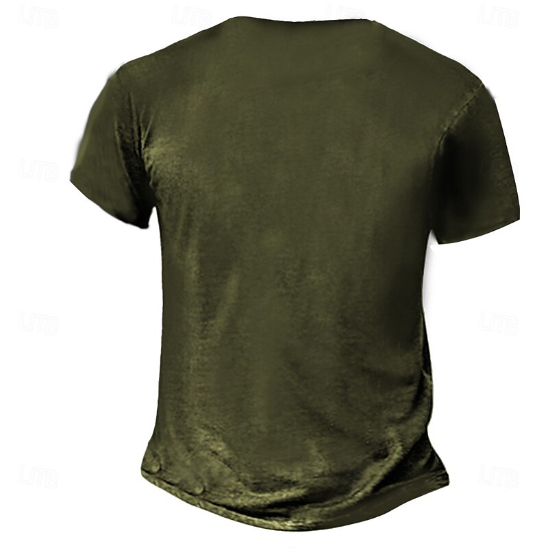 Men's Graphic Short Sleeve T-Shirt: Fishing Solves Half My Problems, Hunting Solves The Rest - Funny Outdoor Hobby2