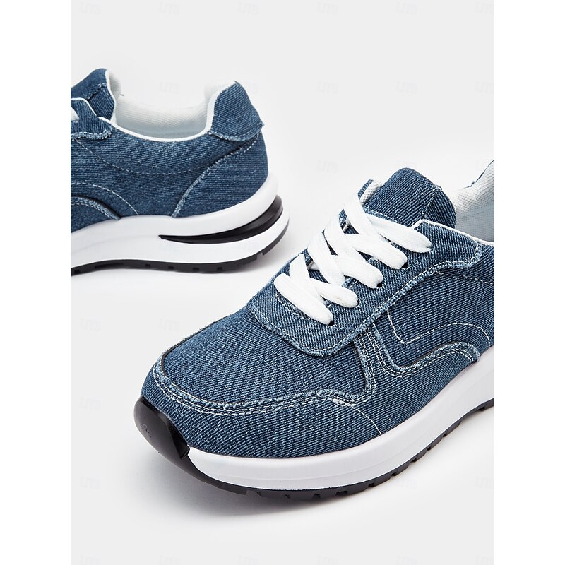 Women's Stylish Denim Sneakers with White Sole | Perfect for Casual and Everyday Wear 9