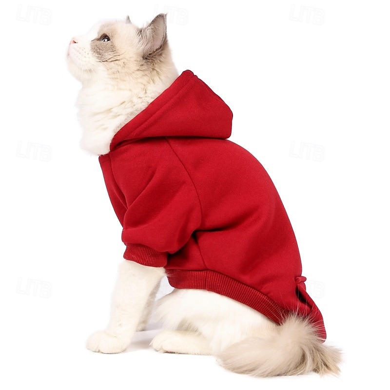 Dog Hoodie Fashion Winter Warm Fashion Comfortable Outdoor Dailywear Indoor Dog Clothing for Small Medium2