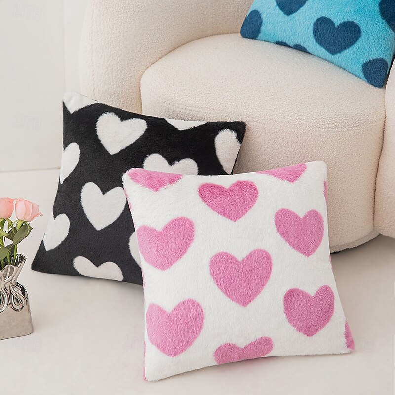 Wedding Plush Soft Decorative Toss Pillows Cover 1PC Soft Square Cushion Case Pillowcase for Bedroom Livingroom Sofa Couch Chair3
