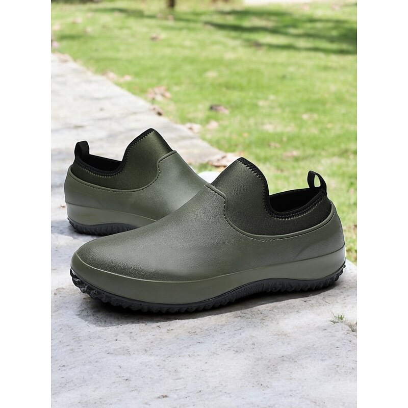 Women's Green Waterproof Garden Shoes with Slip-On Design and Non-Slip Sole - Durable and Comfortable Footwear for Gardening and Outdoor Work2
