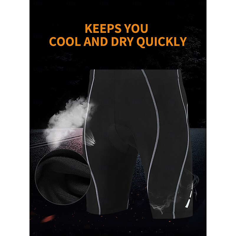 Men's Cycling Road Shorts Cycling Pants Cycling Shorts Bike Padded Shorts / Chamois Bottoms Race Fit Sports Fast Dry Lightweight Materials Sweat wicking Comfortable Black Clothing Apparel Bike Wear4