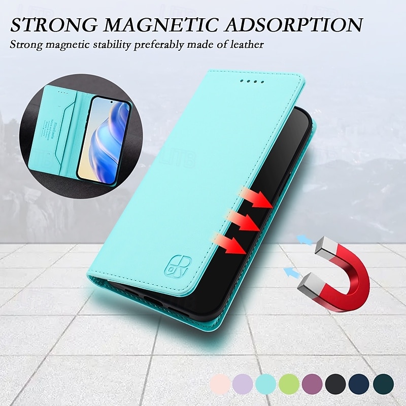 Phone Case For iPhone 17 Pro Max 17 Air 16 15 14 Pro Max Plus 16e 13 12 11 Pro Max Mini Flip Cover with Stand Holder Magnetic Support Wireless Charging Retro TPU PU Leather4