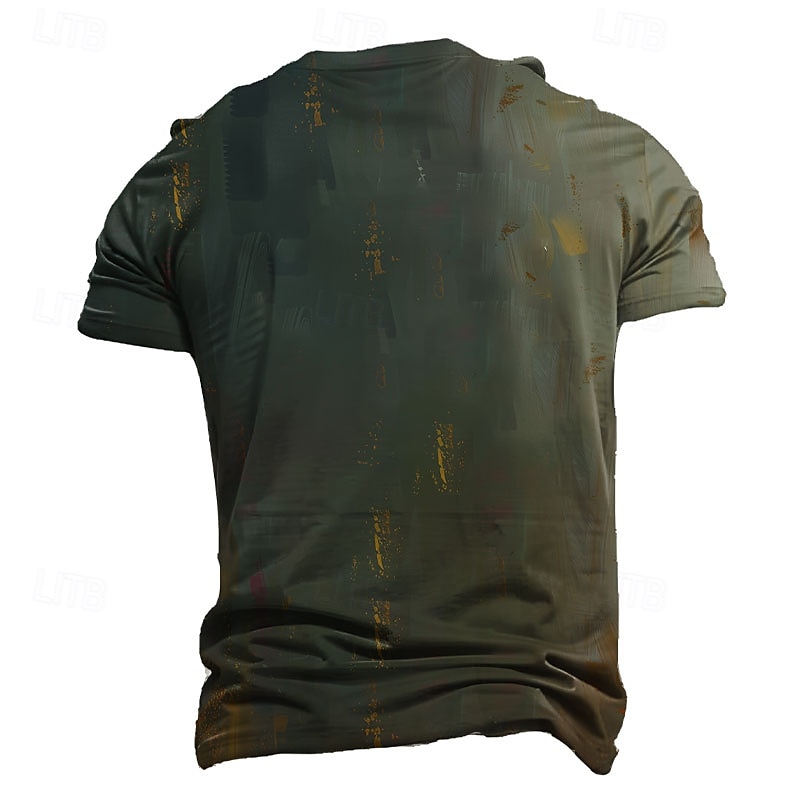 Men's Animal Funny T Shirt Short Sleeve T shirt 3D Print Crew Neck Shirt Exaggerated Designer Party Holiday Gray Summer Spring Clothing Apparel S M L XL XXL XXXL2