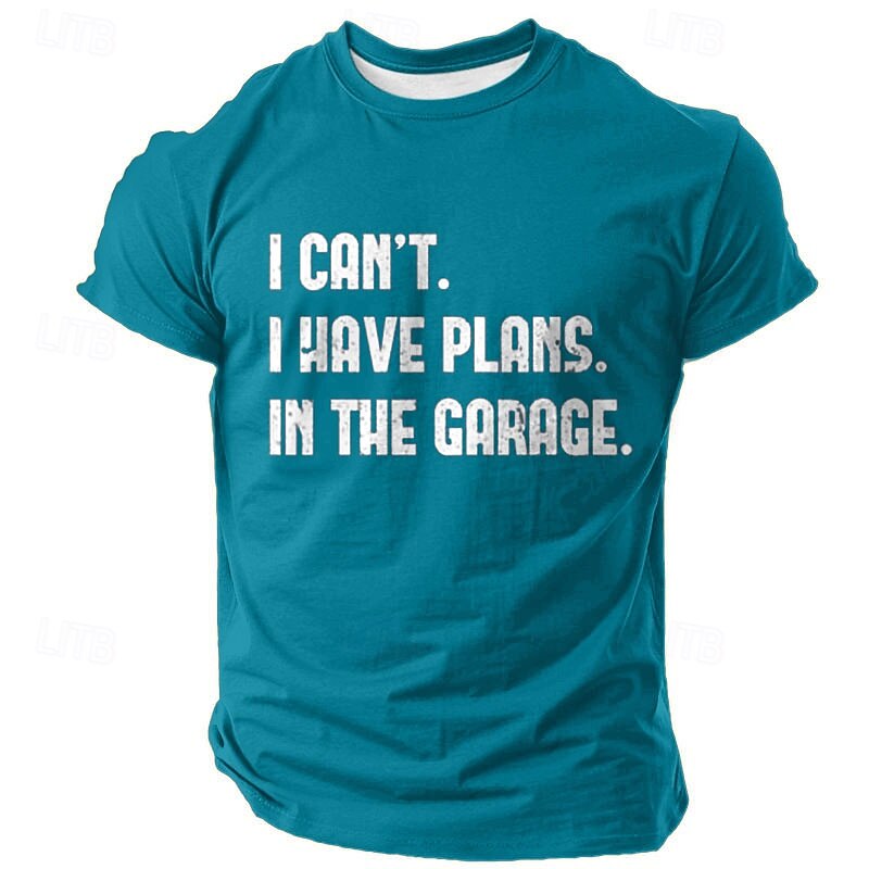 Men's Funny T Shirt Short Sleeve T shirt 3D Print Crew Neck Shirt Fashion Daily Street Daily Lake Blue Black Red Summer Spring Clothing Apparel S M L XL XXL XXXL3