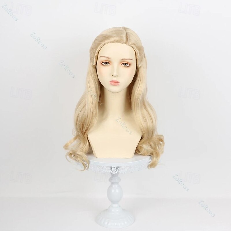 Synthetic Hair Cosplay Wig Glinda Cosplay Wig Costume Adult Women Halloween Roleplay Wig For Carvinal