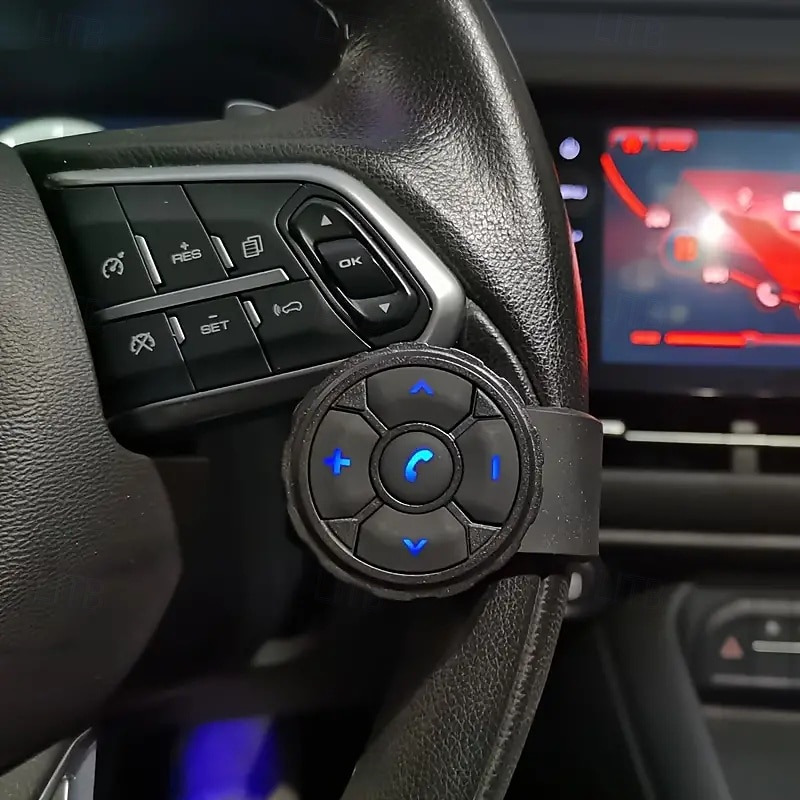 Car Steering Wheels Bicycle Handles Wireless Music Controllers Mobile Phone Accessories Universal Wireless Remote Controls For Hands-free Operation