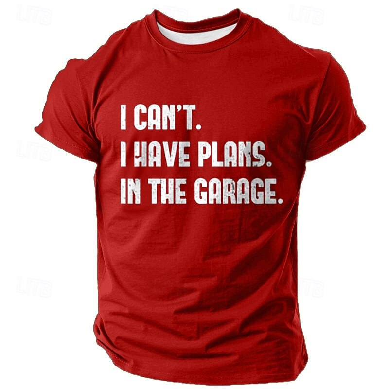 Men's Funny T Shirt Short Sleeve T shirt 3D Print Crew Neck Shirt Fashion Daily Street Daily Lake Blue Black Red Summer Spring Clothing Apparel S M L XL XXL XXXL2